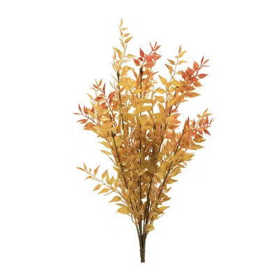 Melrose International Fall Foliage Bush (set Of 6) - Orange, Yellow