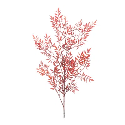 Melrose International Fall Leaf Spray (set Of 6) - Red, Orange