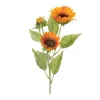 Melrose International Fall Sunflower Spray (set Of 6) - Yellow, Green