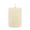 Melrose International Fia Wick Ivory Pillar Candle (set Of 2) - Beige In Neutral