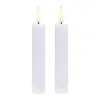 Melrose International Fia Wick White Mini Taper Candle (set Of 4) - White