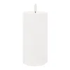 Melrose International Fia Wick White Pillar Candle (set Of 2) - White