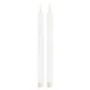 Melrose International Fia Wick White Taper Candle (set Of 2) - White