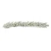 Melrose International Flocked Pine Garland 6'l - Green, White