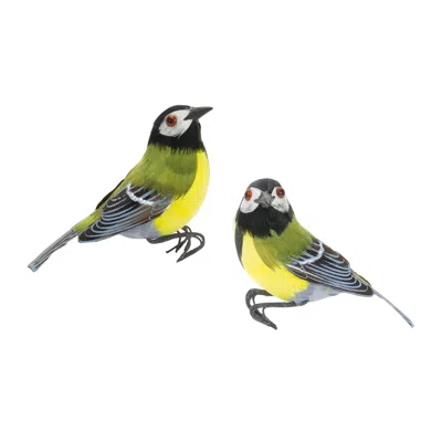 Melrose International Foam Bird Decoration (set Of 12) - Brown, White