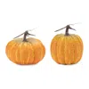 Melrose International Foam Pumpkin Decor (set Of 2) - Orange, Green