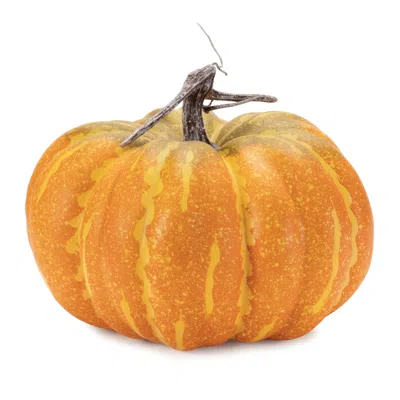 Melrose International Foam Pumpkin Decor (set Of 2) - Orange, Yellow