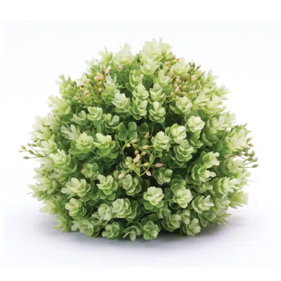 Melrose International Foliage Half Orb (set Of 2) - Green