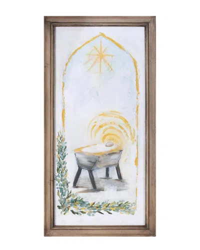 MELROSE INTERNATIONAL MELROSE INTERNATIONAL FRAMED CHRISTMAS MANGER PRINT