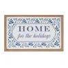 Melrose International Framed Home For The Holidays Sign 15.5"l - White, Blue