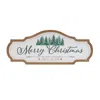 Melrose International Framed Metal Merry Christmas Sign 27.5"l - White, Green