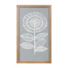 Melrose International Framed Paper Mache Flower Wall Art (set Of 2) - Grey, White