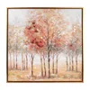 Melrose International Framed Tree Landscape Wall Canvas 24"sq - Orange, Beige
