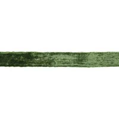 Melrose International Fringed Velvet Ribbon 2" X 10 Yds. - Green