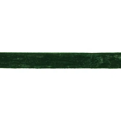 Melrose International Fringed Velvet Ribbon 2" X 10 Yds. - Green
