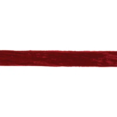 Melrose International Fringed Velvet Ribbon 2" X 10 Yds. - Red