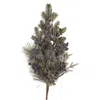 Melrose International Frosted Blueberry Pine Spray (set Of 2) - Blue, Green
