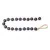 Melrose International Frosted Glass Bead Garland (set Of 2) - Blue