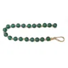Melrose International Frosted Glass Bead Garland (set Of 2) - Green, Beige