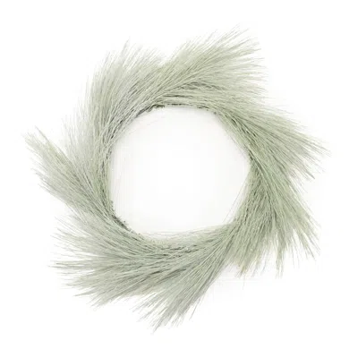 Melrose International Frosted Long Needle Pine Wreath 24"d - Green, White