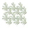 Melrose International Frosted Silver Dollar Eucalyptus Spray (set Of 12) - Green, Brown, Silver
