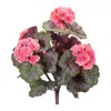 Melrose International Geranium Floral Bush (set Of 2) - Pink, Green