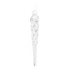 Melrose International Glass Icicle Ornament (set Of 24) - Clear
