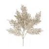 Melrose International Glittered Cedar Spray (set Of 6) - Silver