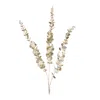Melrose International Glittered Eucalyptus Spray (set Of 6) - Champagne