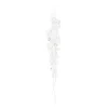 Melrose International Glittered Icicle Drop Ornament (set Of 24) - White