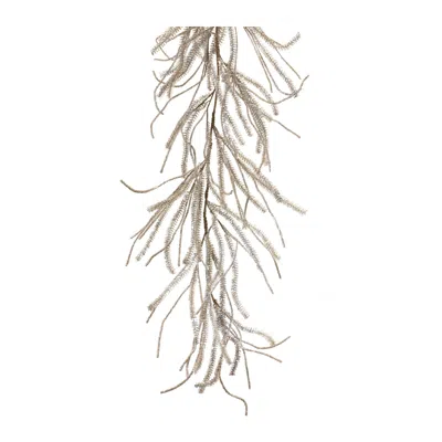 Melrose International Glittered Pine Garland (set Of 2) - Silver