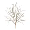 Melrose International Glittered Pine Tinsel Branch (set Of 2) - Silver
