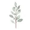 Melrose International Glittered Pod Leaf Spray (set Of 2) - Green