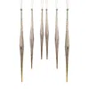 Melrose International Gold And Silver Ombre Drop Ornament (set Of 6) - Gold, Silver