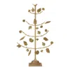 Melrose International Gold Metal Tree With Leaves Display 36.5"h - Gold