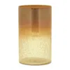 Melrose International Gold Ombre Crackle Glass Vase (set Of 2) - Gold