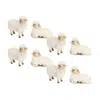 Melrose International Happy Tabletop Sheep Figurine (set Of 8) - White
