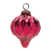 Melrose International Harliquin Mercury Glass Onion Ornament (set Of 6) - Pink