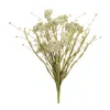 Melrose International Heather Floral Bush (set Of 2) - White, Green