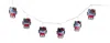 Melrose International Hello Kitty Garland Ekkolight 6'l - Red, White In Multi