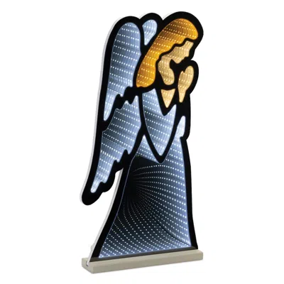 Melrose International Holiday Angel Ekko Light Display 24.5" - White, Yellow
