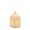 Melrose International Holiday Deer Pendant Lantern 9"h - White