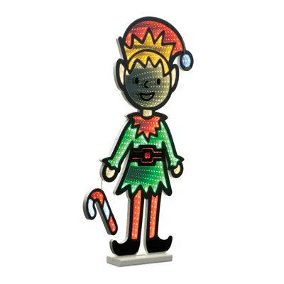 Melrose International Holiday Elf Ekkolight 29"h - Green, Red