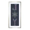 Melrose International Holiday Jewel "joy" Print Under Glass 23.5"h - White, Blue