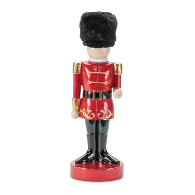 Melrose International Holiday Nutcracker Soldier Figurine 12.25"h - Red, Black