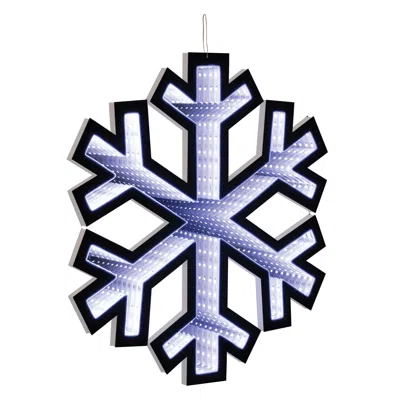 Melrose International Holiday Snowflake Ekkolight 15.75"h - White