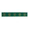 Melrose International Holiday Snowflake Ribbon (set Of 2) - Green, Gold