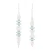 Melrose International Iridescent Finial Drop Ornament (set Of 24) - Blue