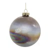 Melrose International Iridescent Glass Ball Ornament (set Of 12) - Brown, Gray