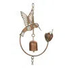 Melrose International Iron Hummingbird Leaf Bird Feeder Garden Stake (set Of 2) - Green